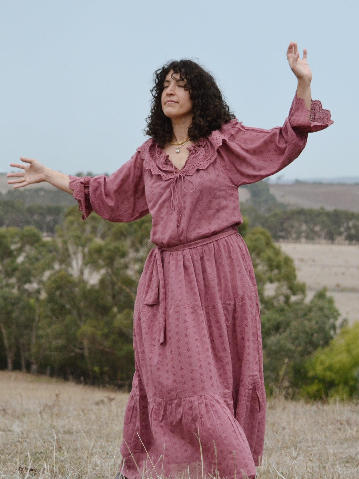 100% RECYCLED COTTON - MARIONETTE DRESS MULBERRY