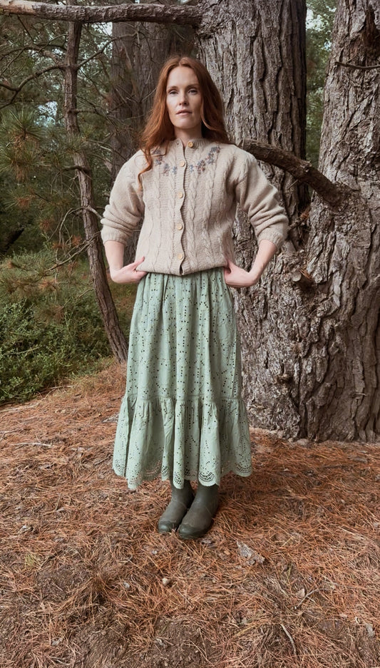 SMALL RESTOCK - ETIENNE SKIRT SAGE