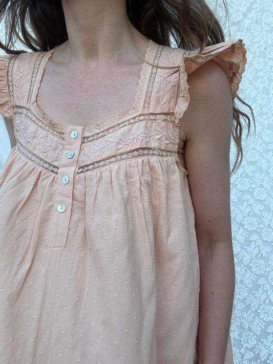 PREORDER - 100% RECYCLED COTTON - ALICE DRESS - CUBAN SAND