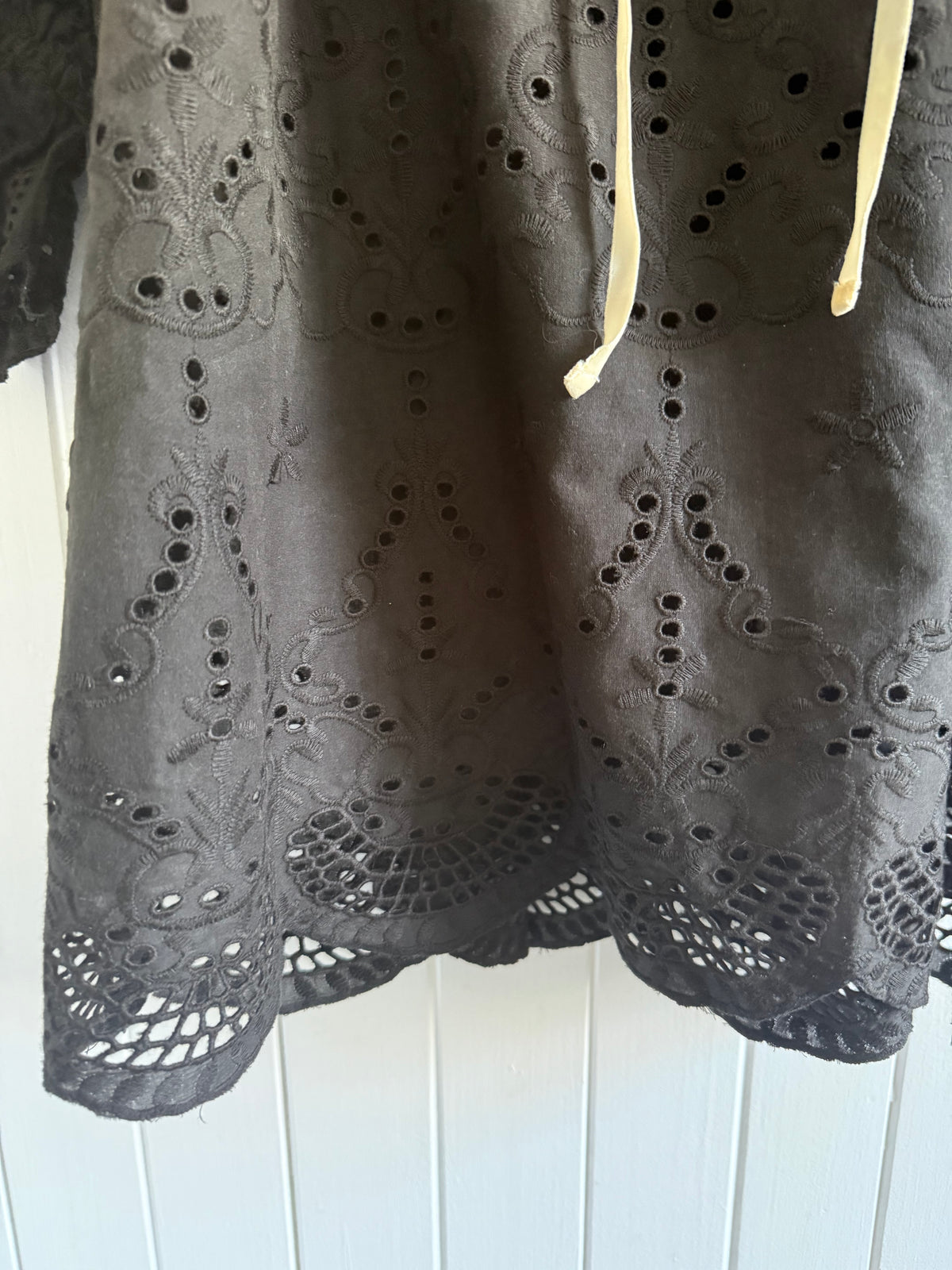 PRELOVED - MORNING SONG BLOUSE BLACK M