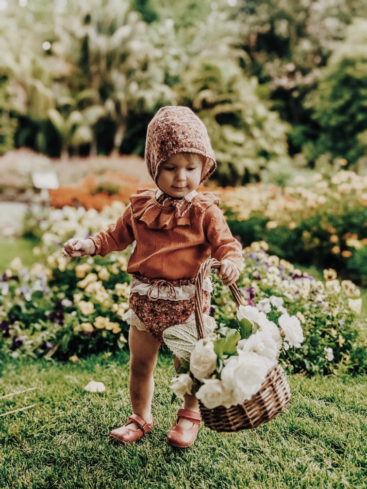 ANNABELLE GIRL'S BLOOMER DITSY FLORAL IN POPPY