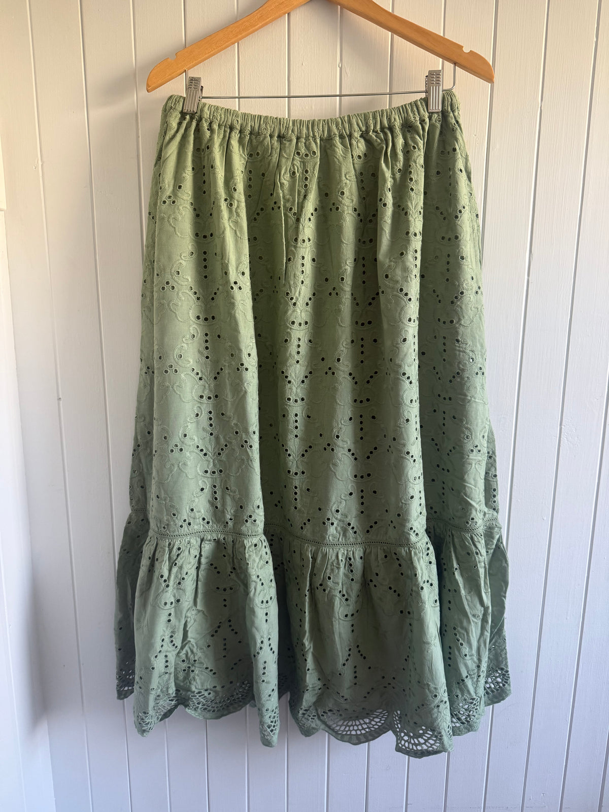 PRELOVED - ETIENNE SKIRT SAGE XL