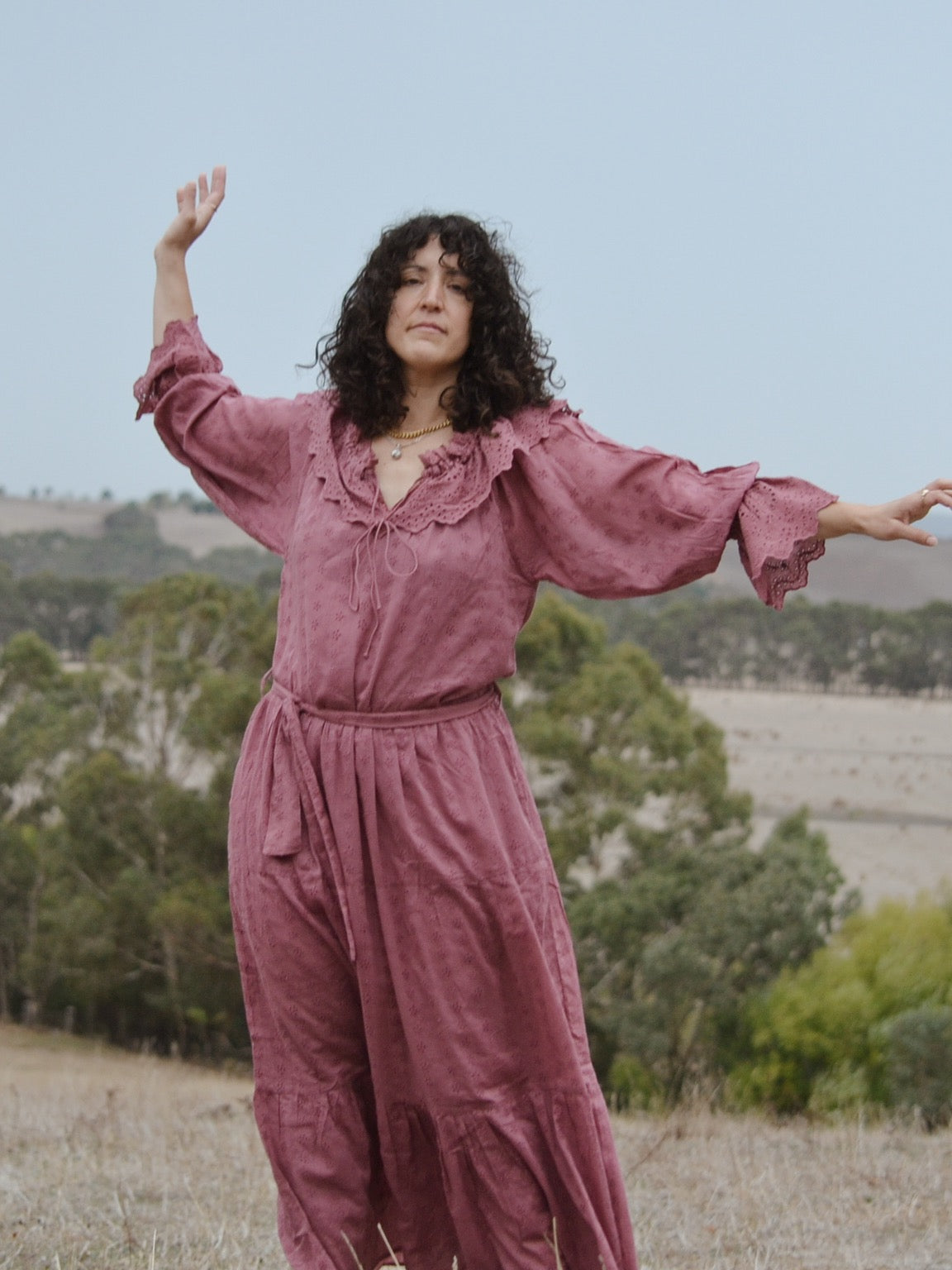 100% RECYCLED COTTON - MARIONETTE DRESS MULBERRY