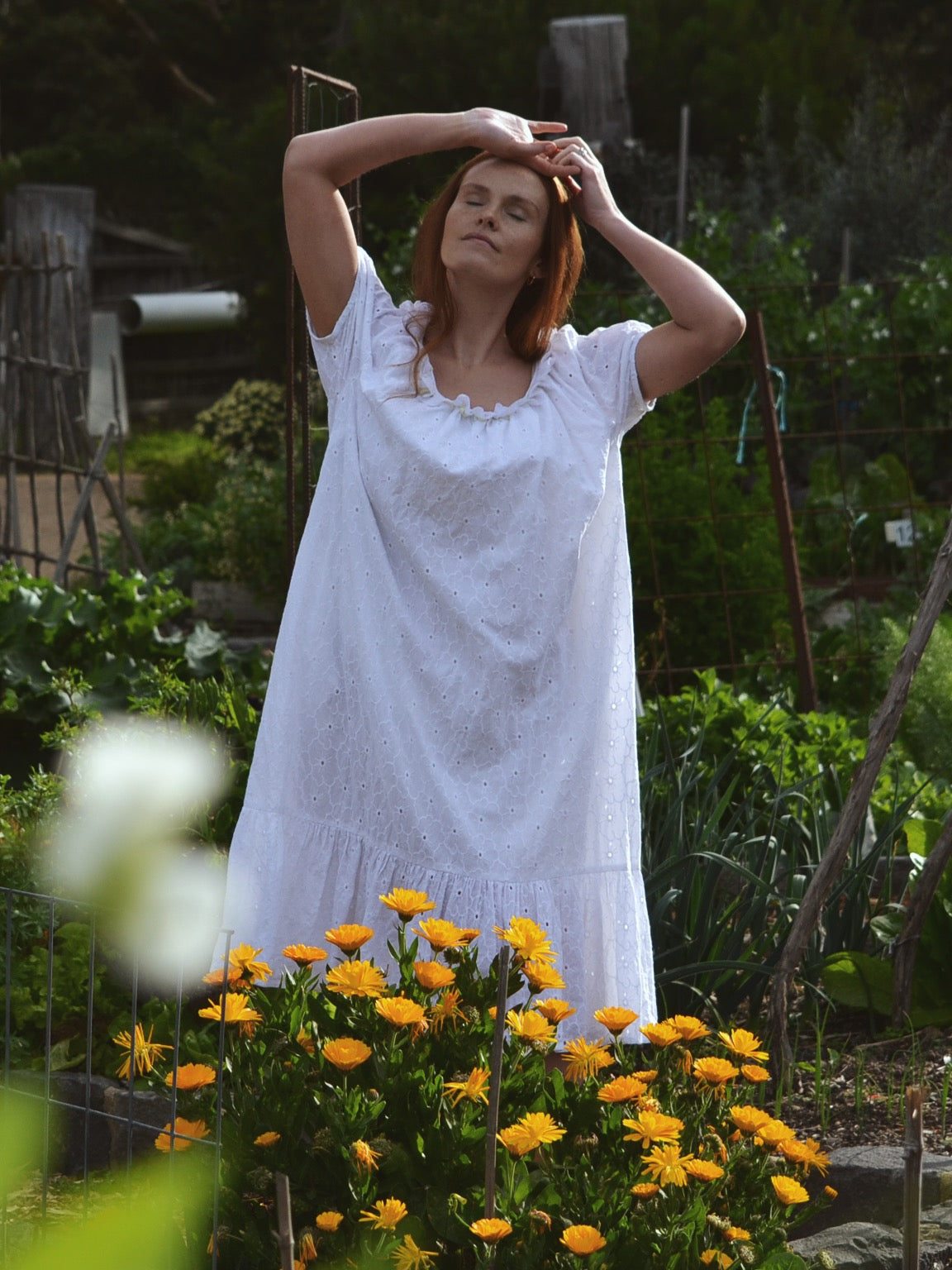 REWORKED - ONE OF A KIND COTTON SMOCK DRESS