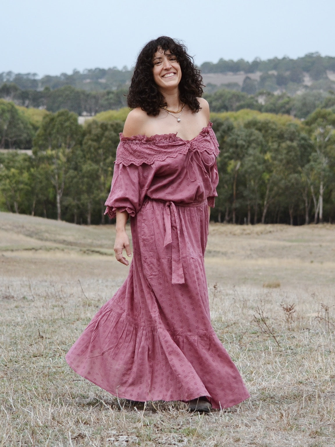 100% RECYCLED COTTON - MARIONETTE DRESS MULBERRY