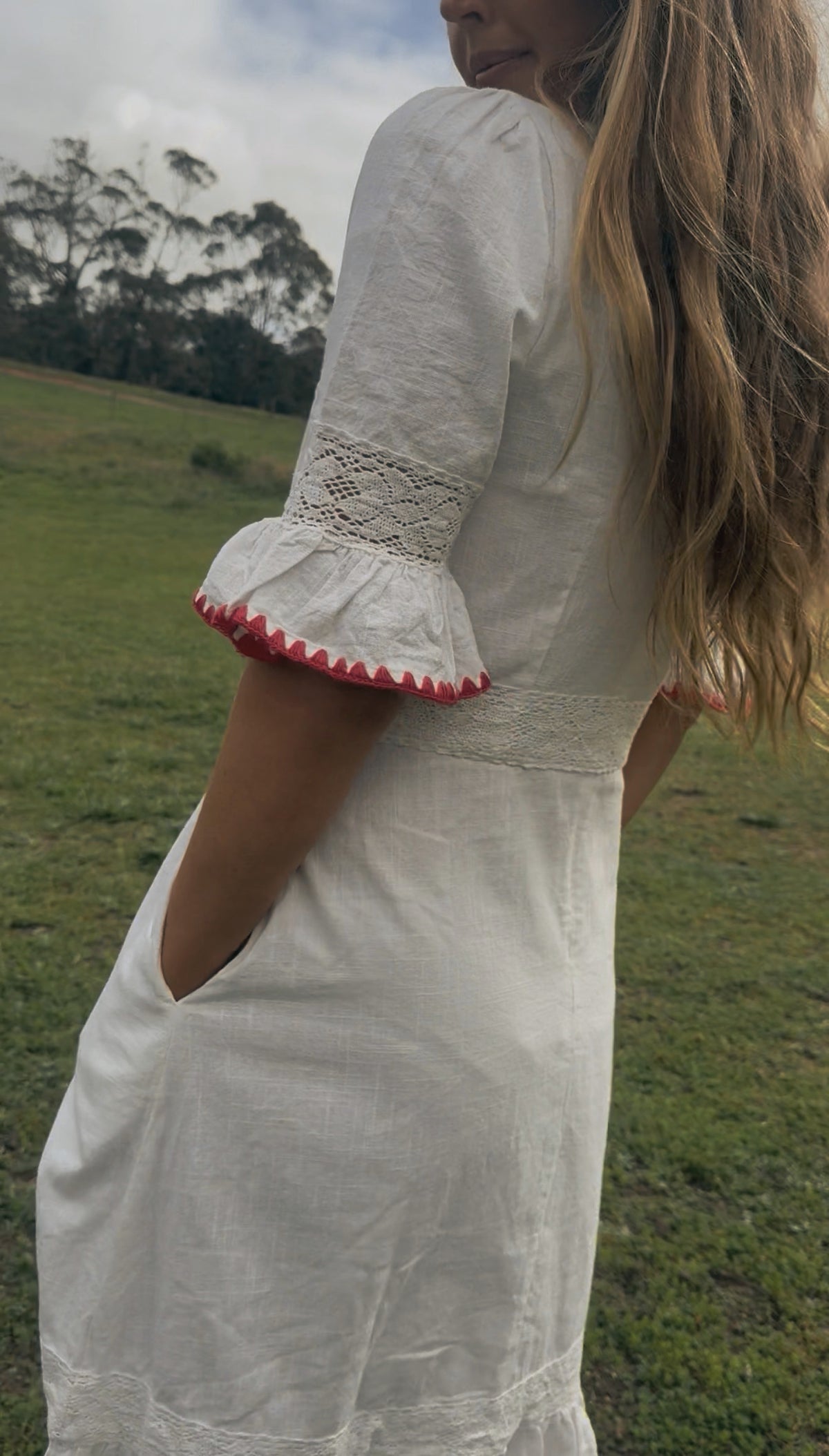 100% COTTON - FOLKLORE EMBROIDERED DRESS