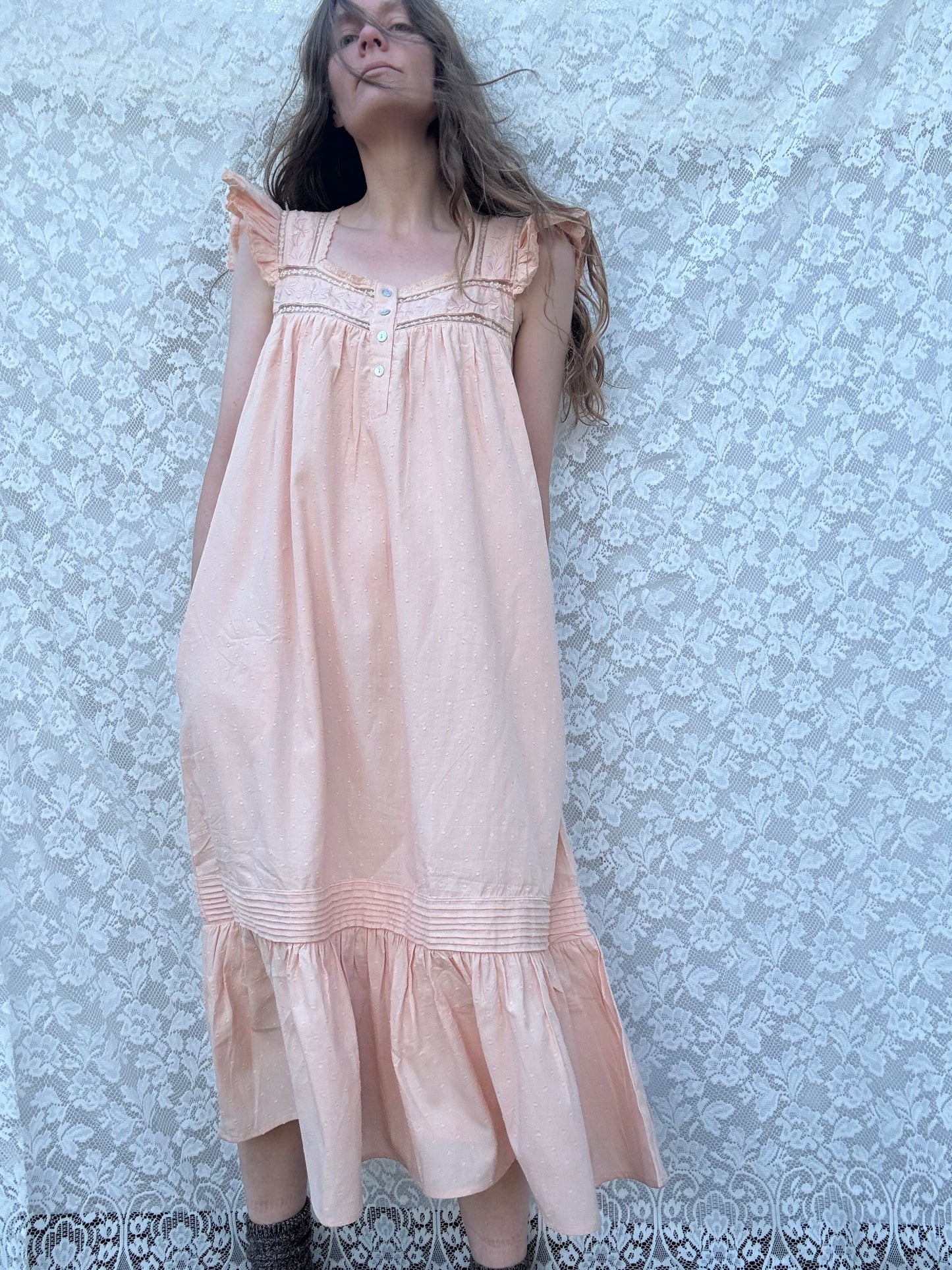 PREORDER - 100% RECYCLED COTTON - ALICE DRESS -  CUBAN SAND