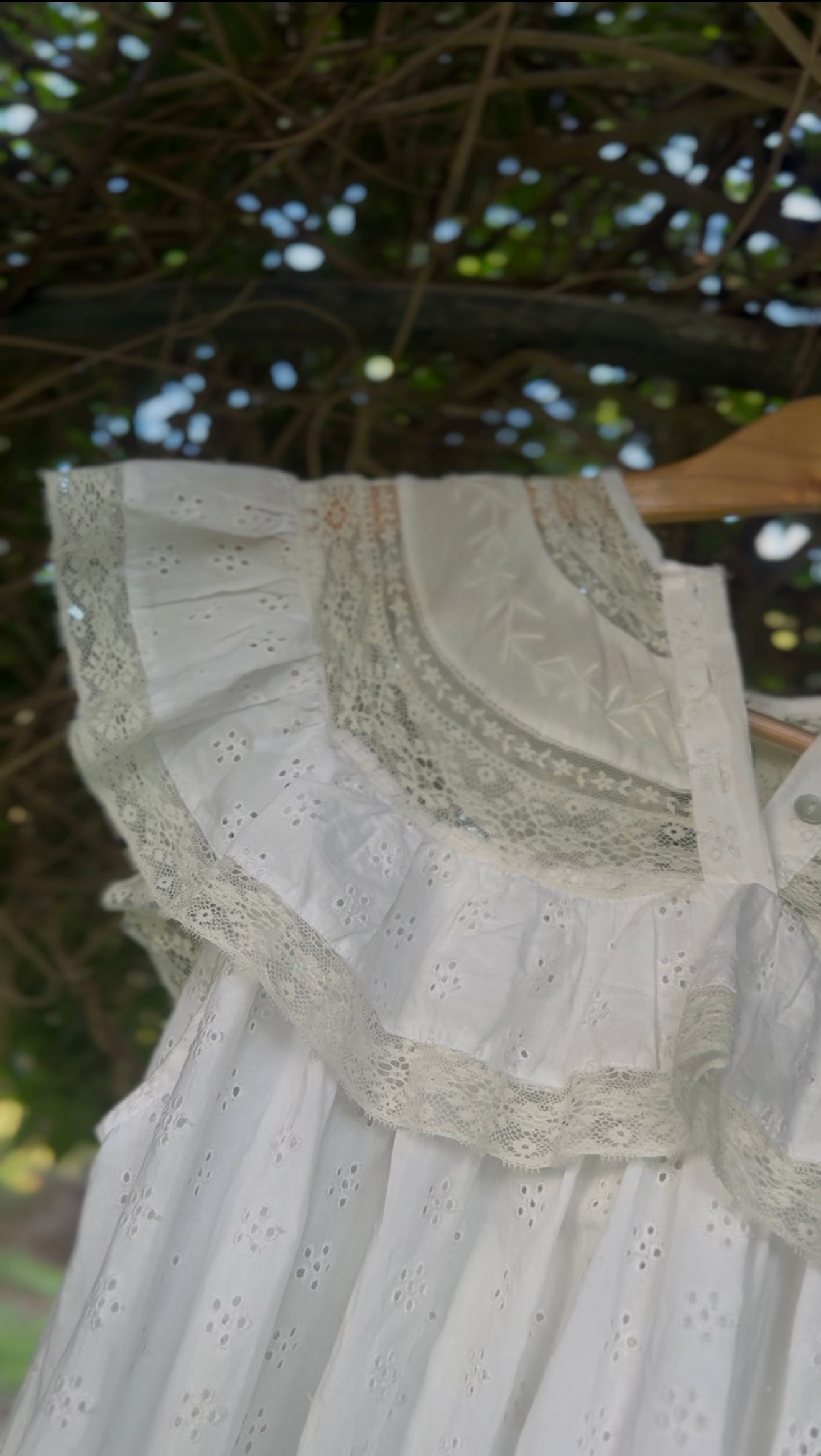 SMALL RESTOCK - 100% RECYCLED COTTON - REVERIE DRESS WHITE