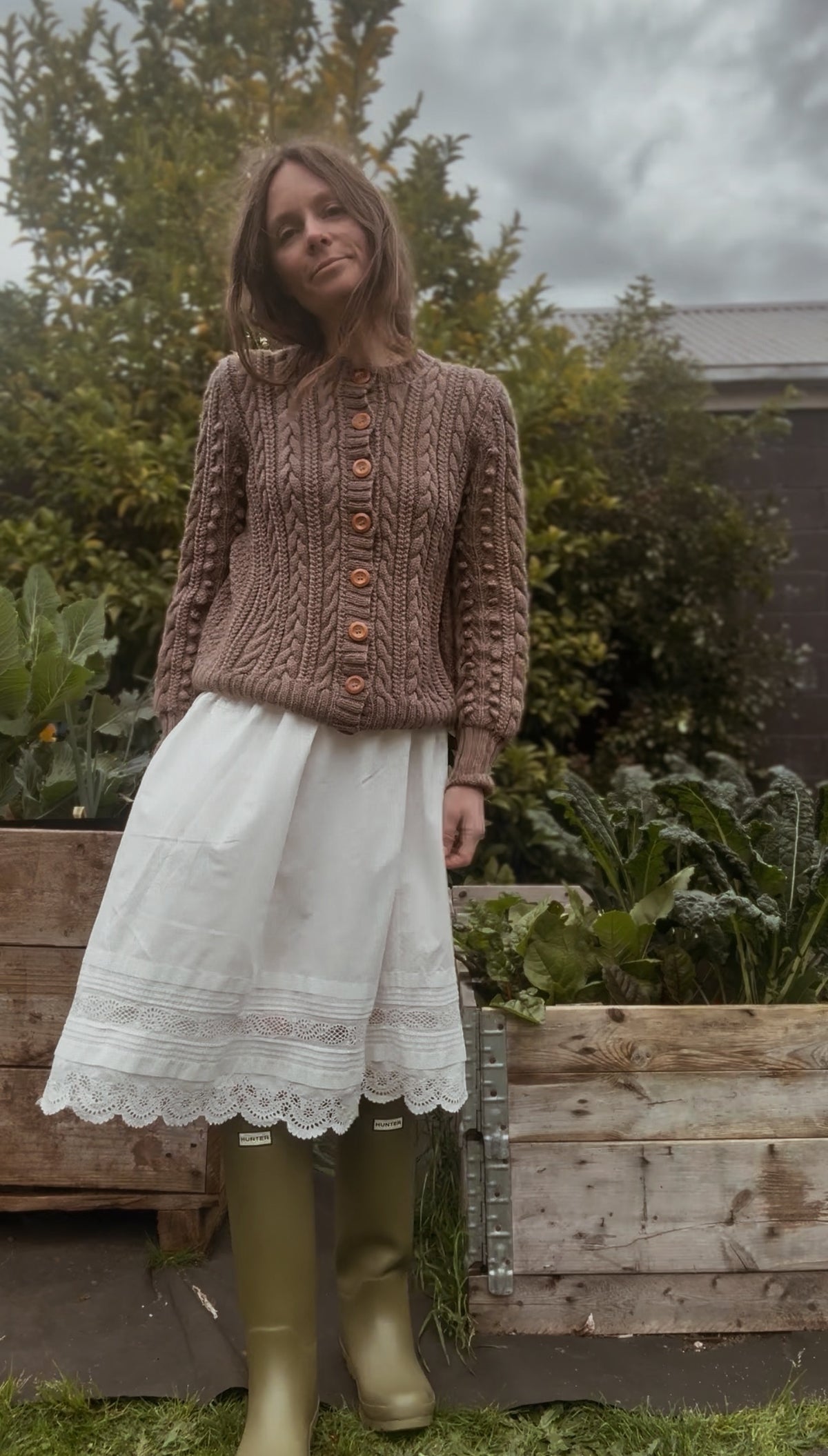 ONE OF A KIND — EARLY 1900s CHRISTENING DRESS REWORKED SKIRT XS-S