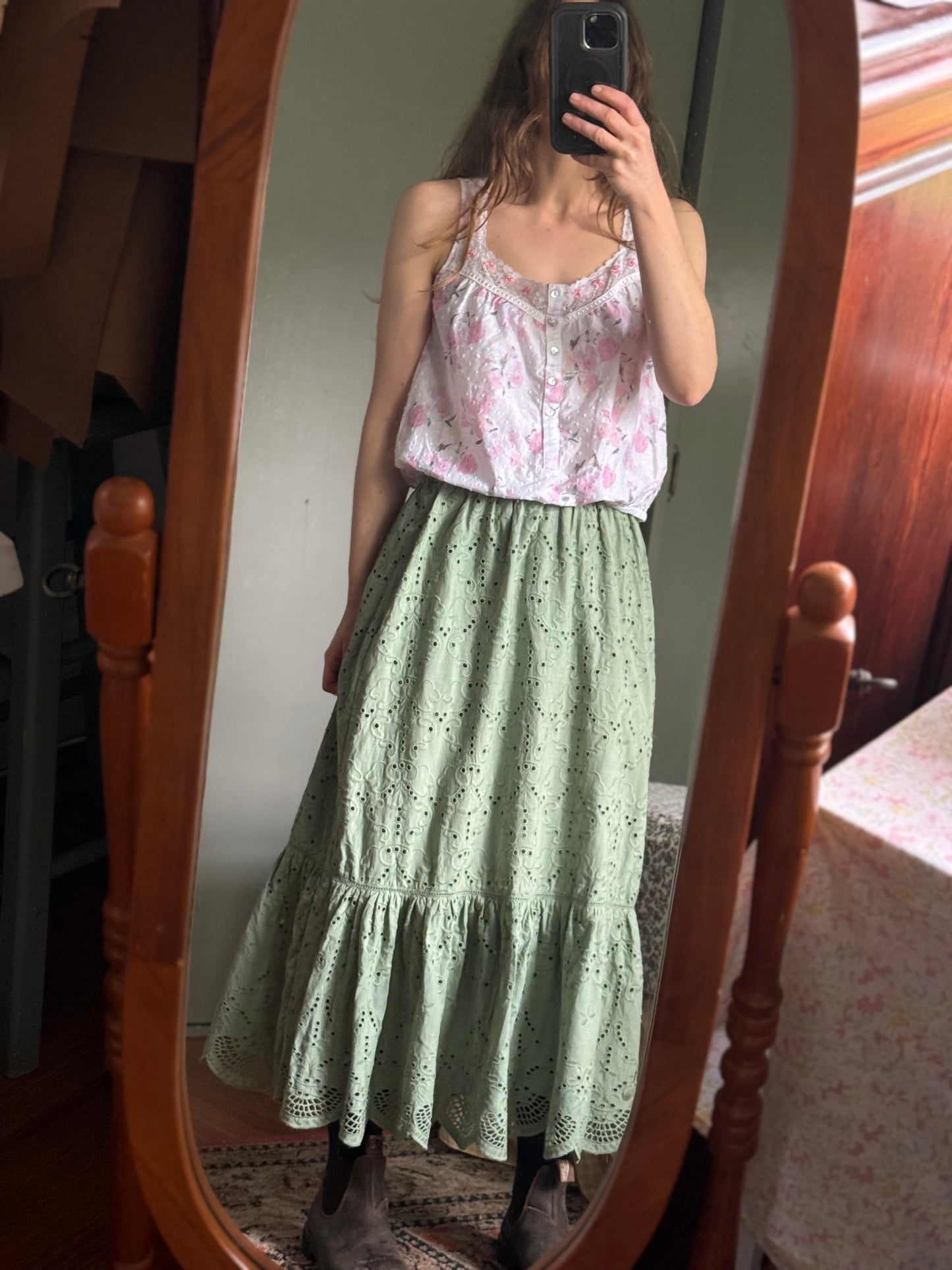 SMALL RESTOCK - ETIENNE SKIRT SAGE