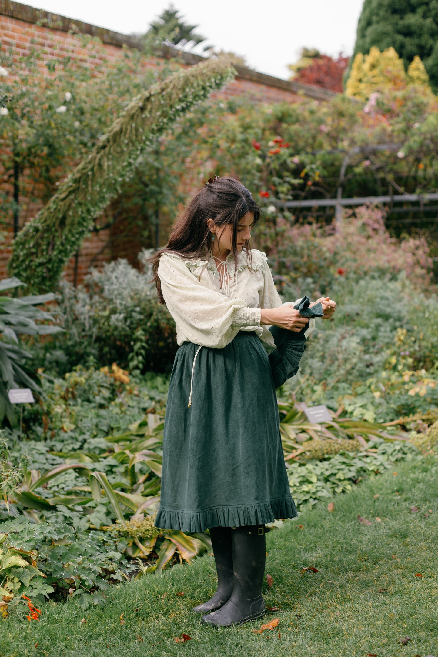 100% RECYCLED COTTON - BAMBI BLOUSE LIGHT MINT GREEN