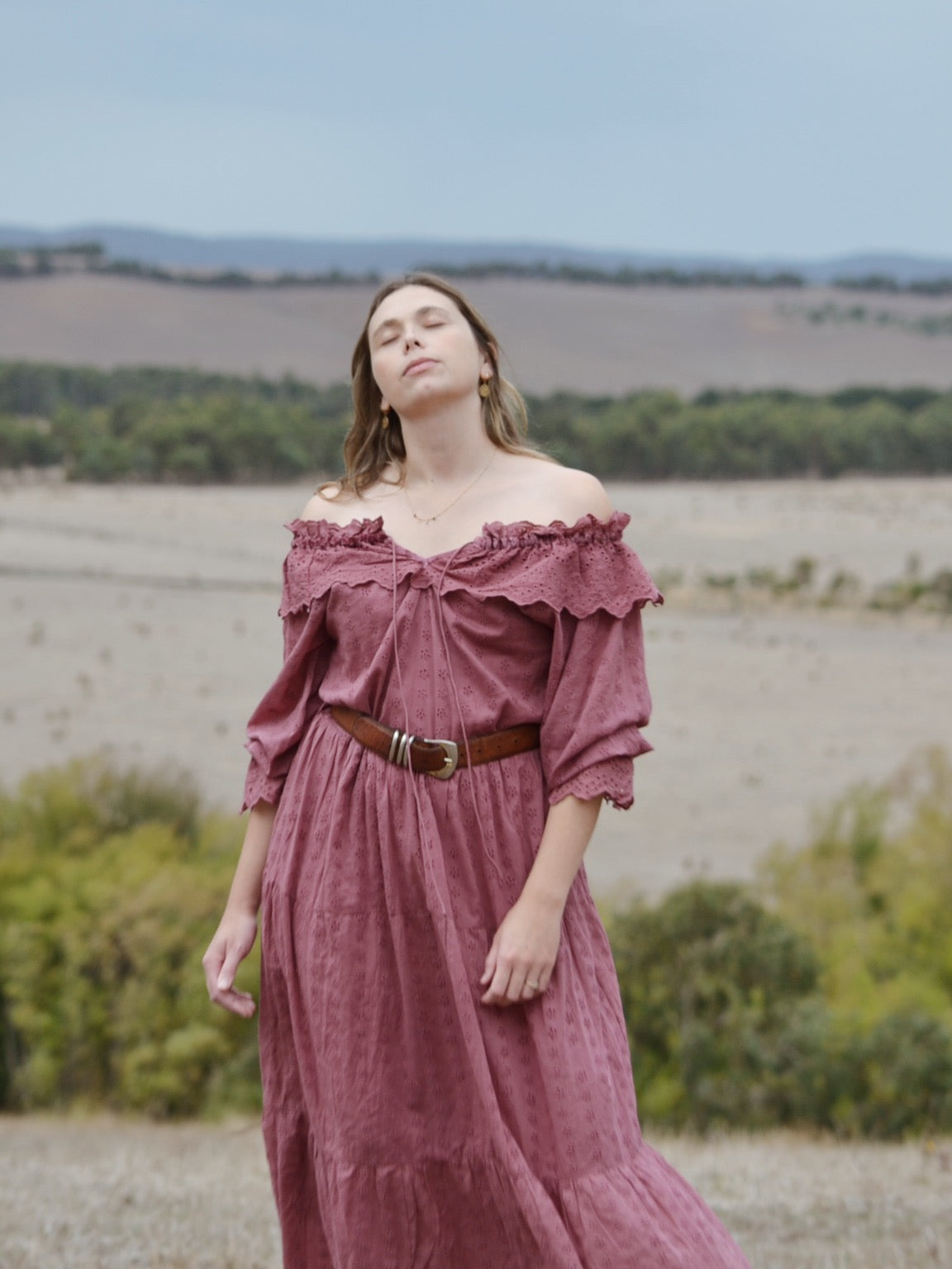 100% RECYCLED COTTON - MARIONETTE DRESS MULBERRY