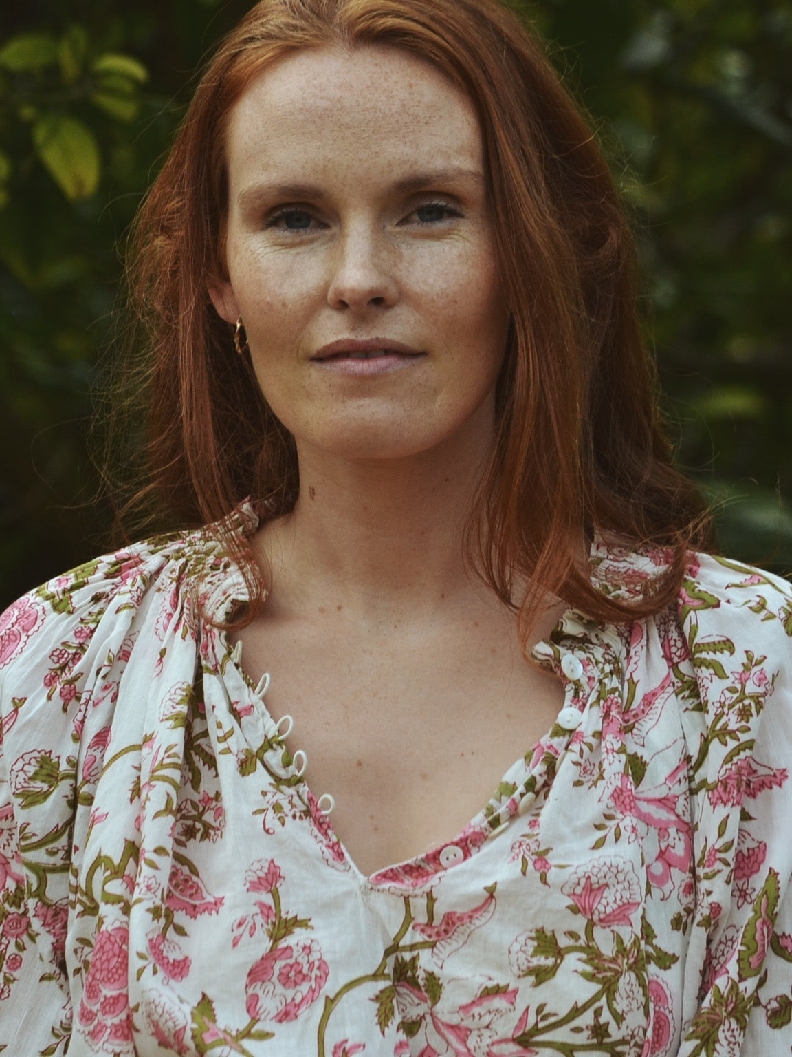 ONE OF A KIND PRAIRIE BLOUSE HAND BLOCK