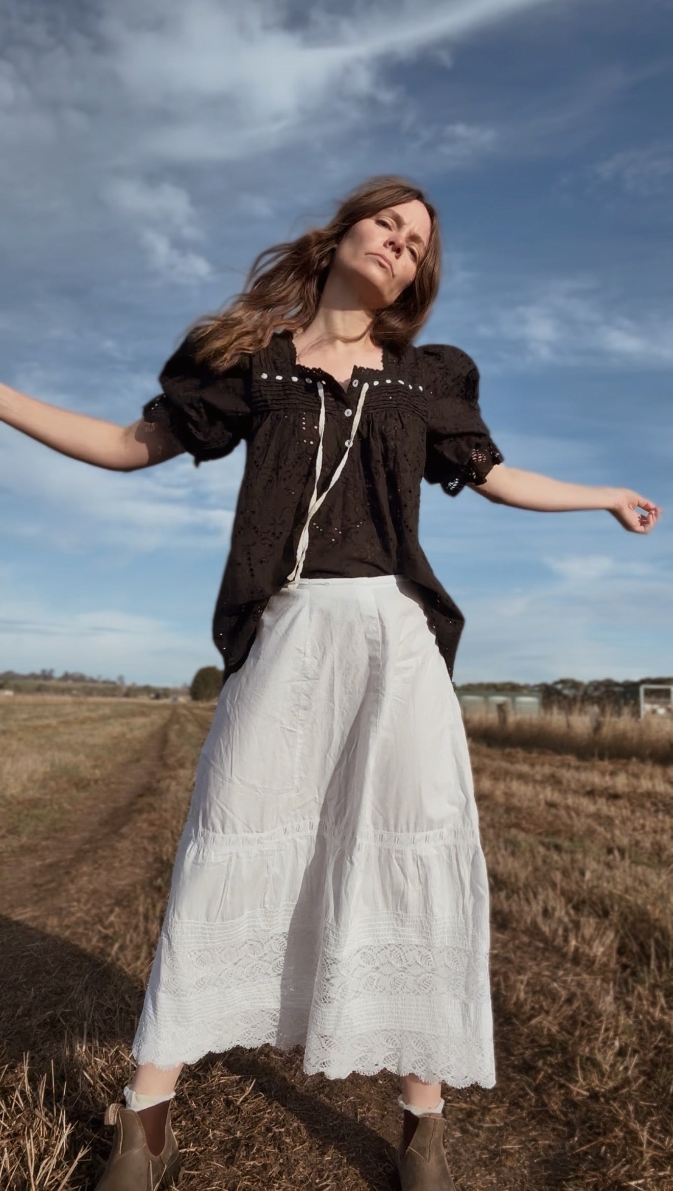 VINTAGE HANDMADE EARLY 1900'S PETTICOAT SKIRT SMALL