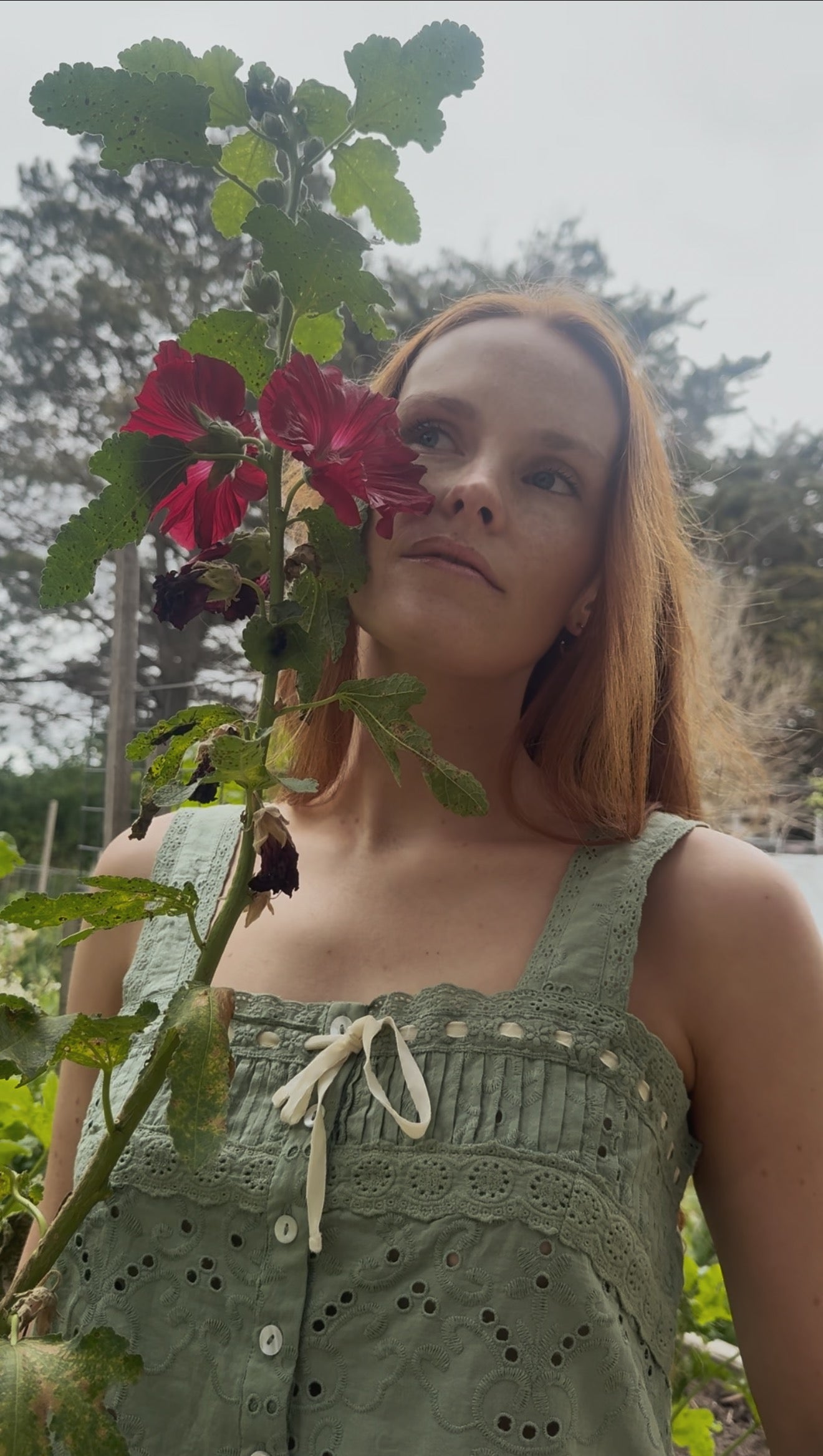 SMALL RESTOCK - 100% RECYCLED COTTON - ETIENNE CAMI SAGE