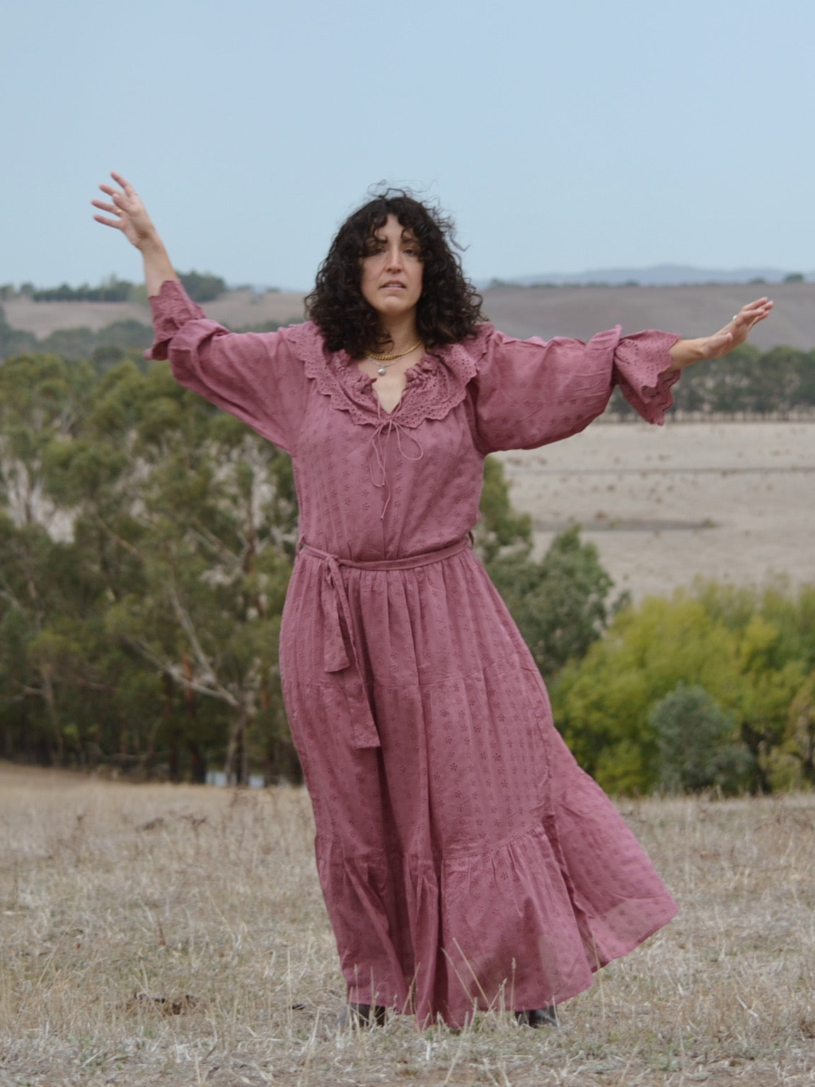 100% RECYCLED COTTON - MARIONETTE DRESS MULBERRY