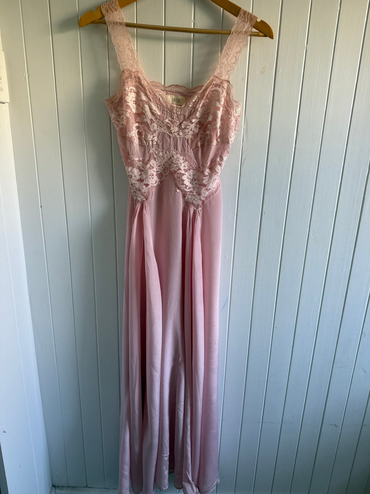 PRELOVED - AURORA SILK & LACE DRESS PINK XXS