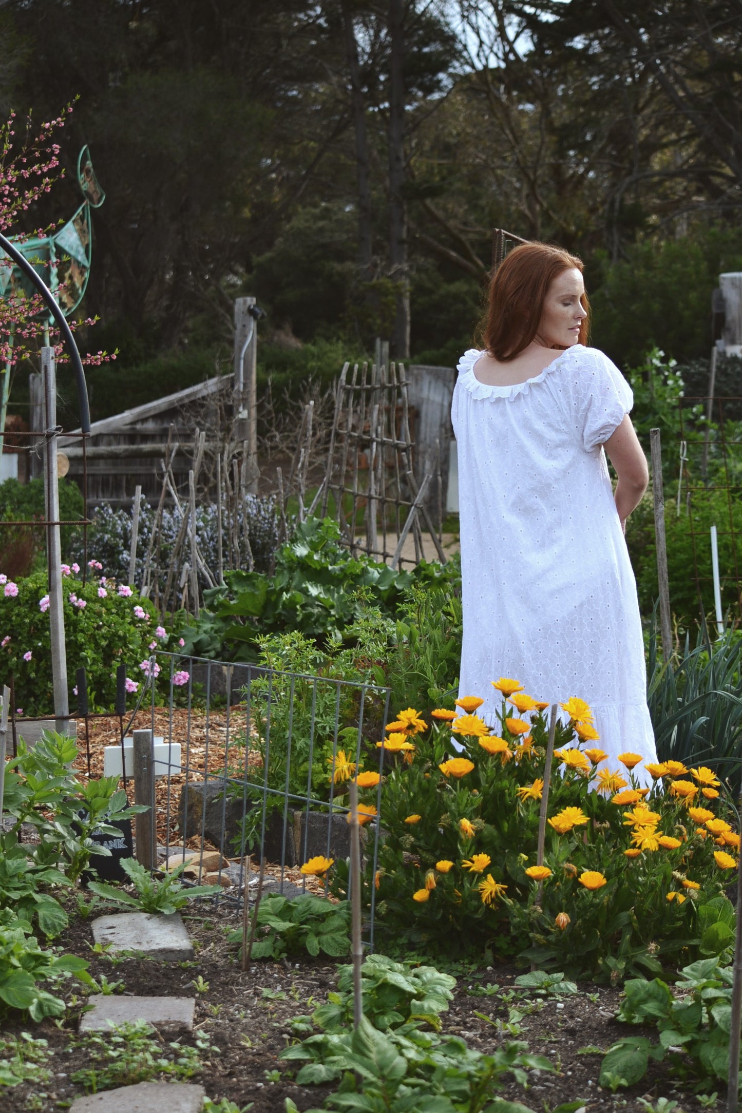 REWORKED - ONE OF A KIND COTTON SMOCK DRESS