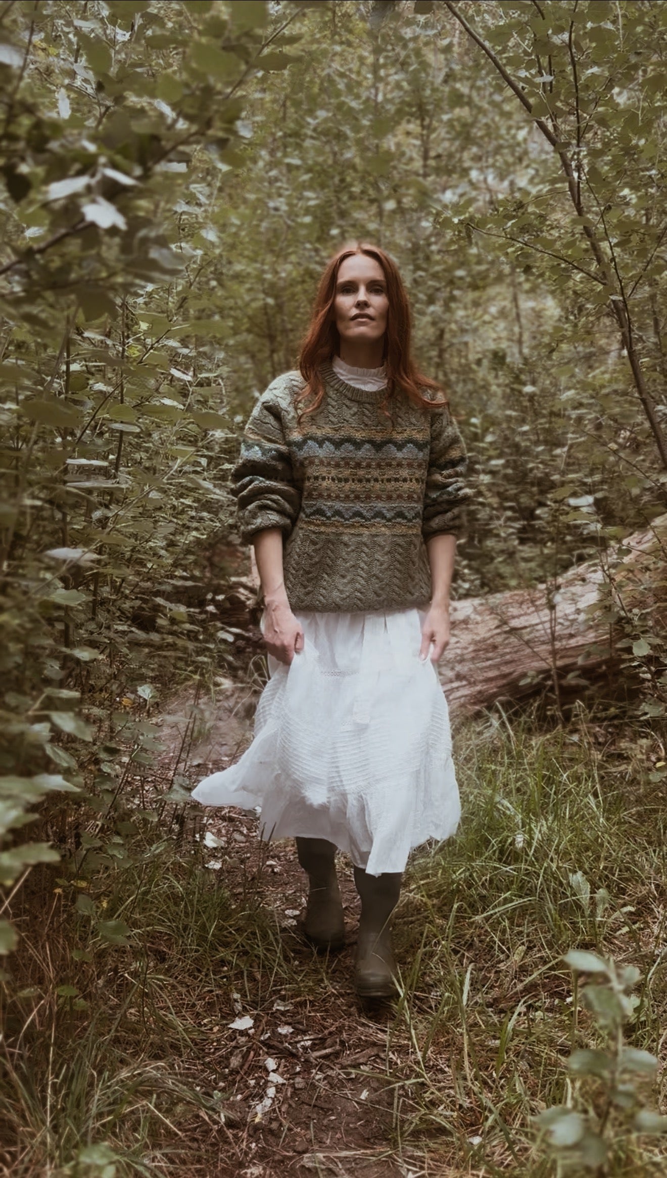 VINTAGE GREEN WOOL JUMPER S-XL