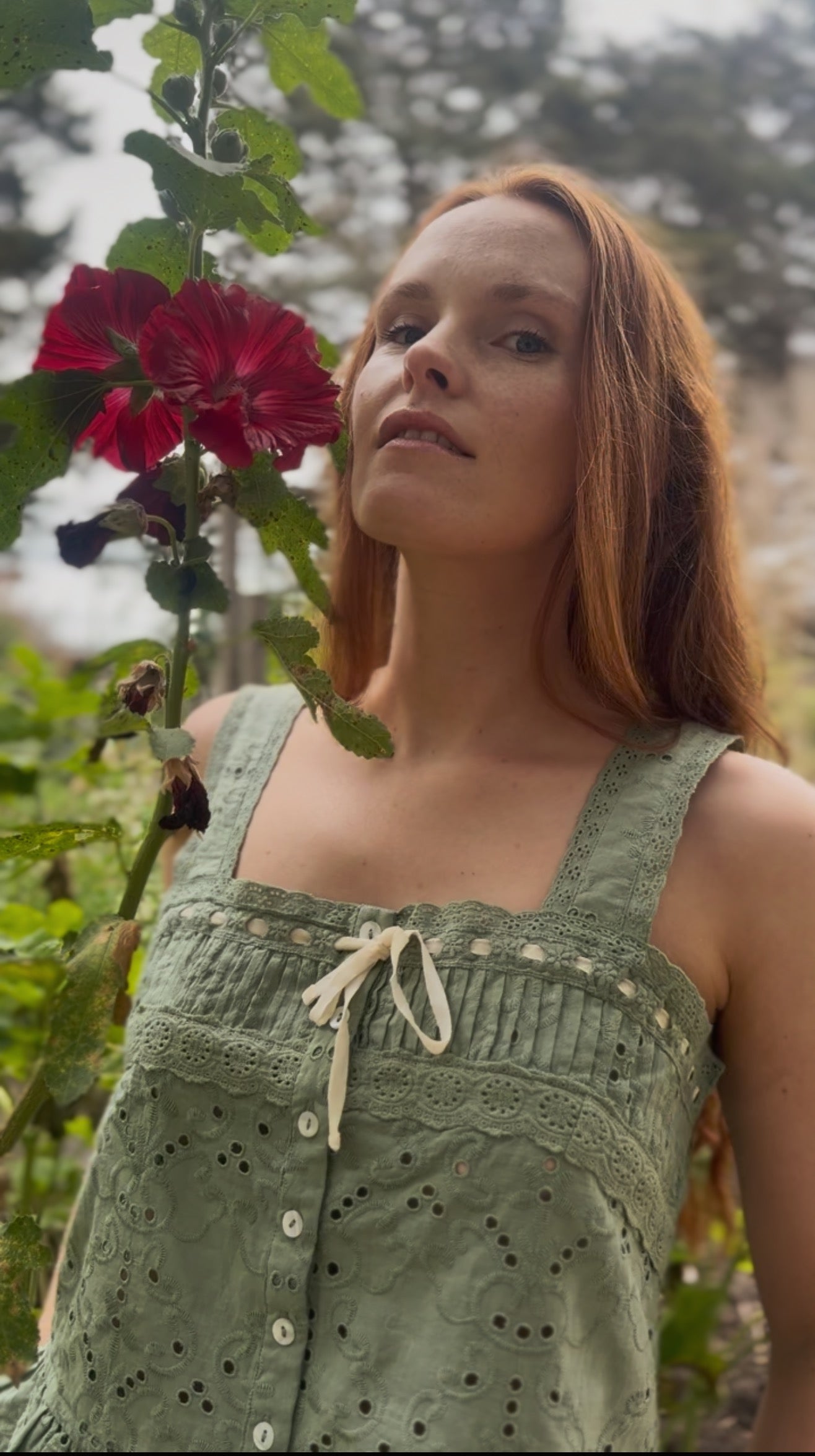 SMALL RESTOCK - 100% RECYCLED COTTON - ETIENNE CAMI SAGE