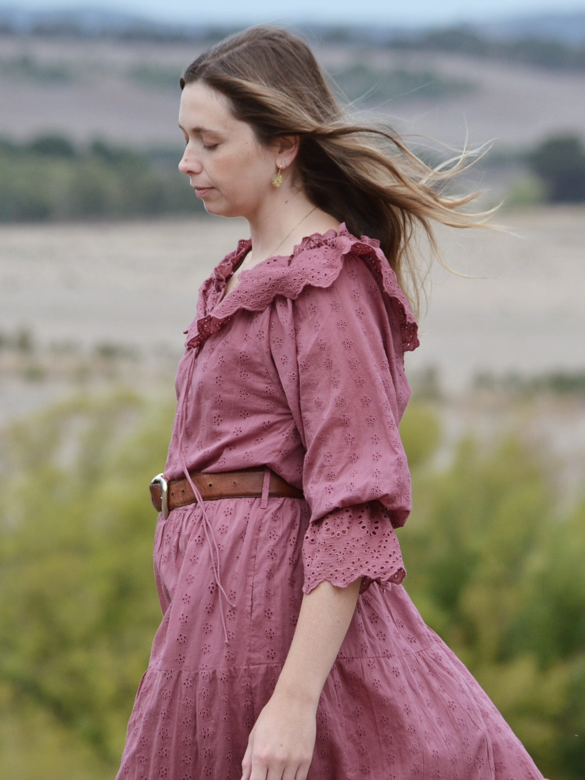 100% RECYCLED COTTON - MARIONETTE DRESS MULBERRY
