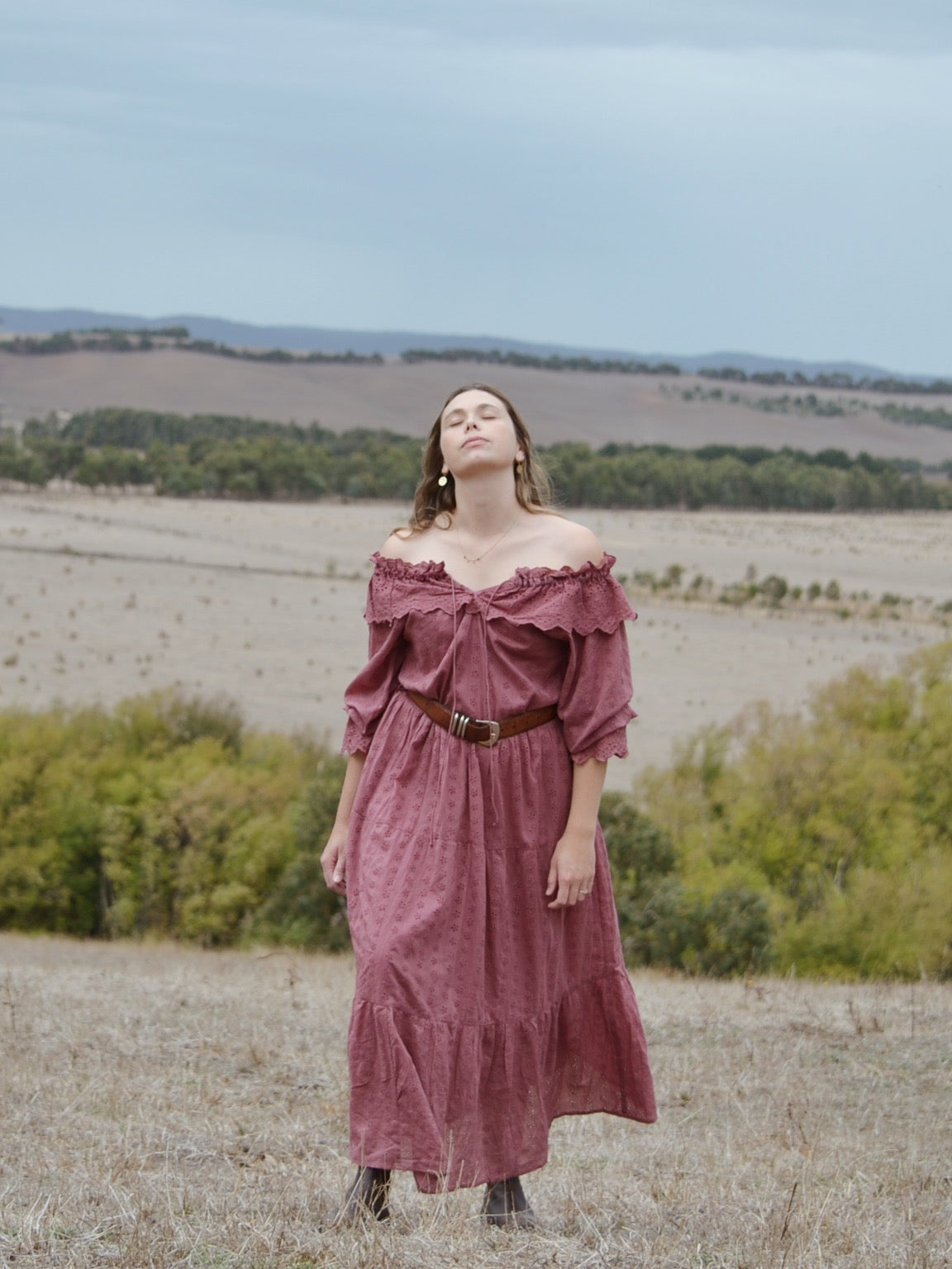 100% RECYCLED COTTON - MARIONETTE DRESS MULBERRY