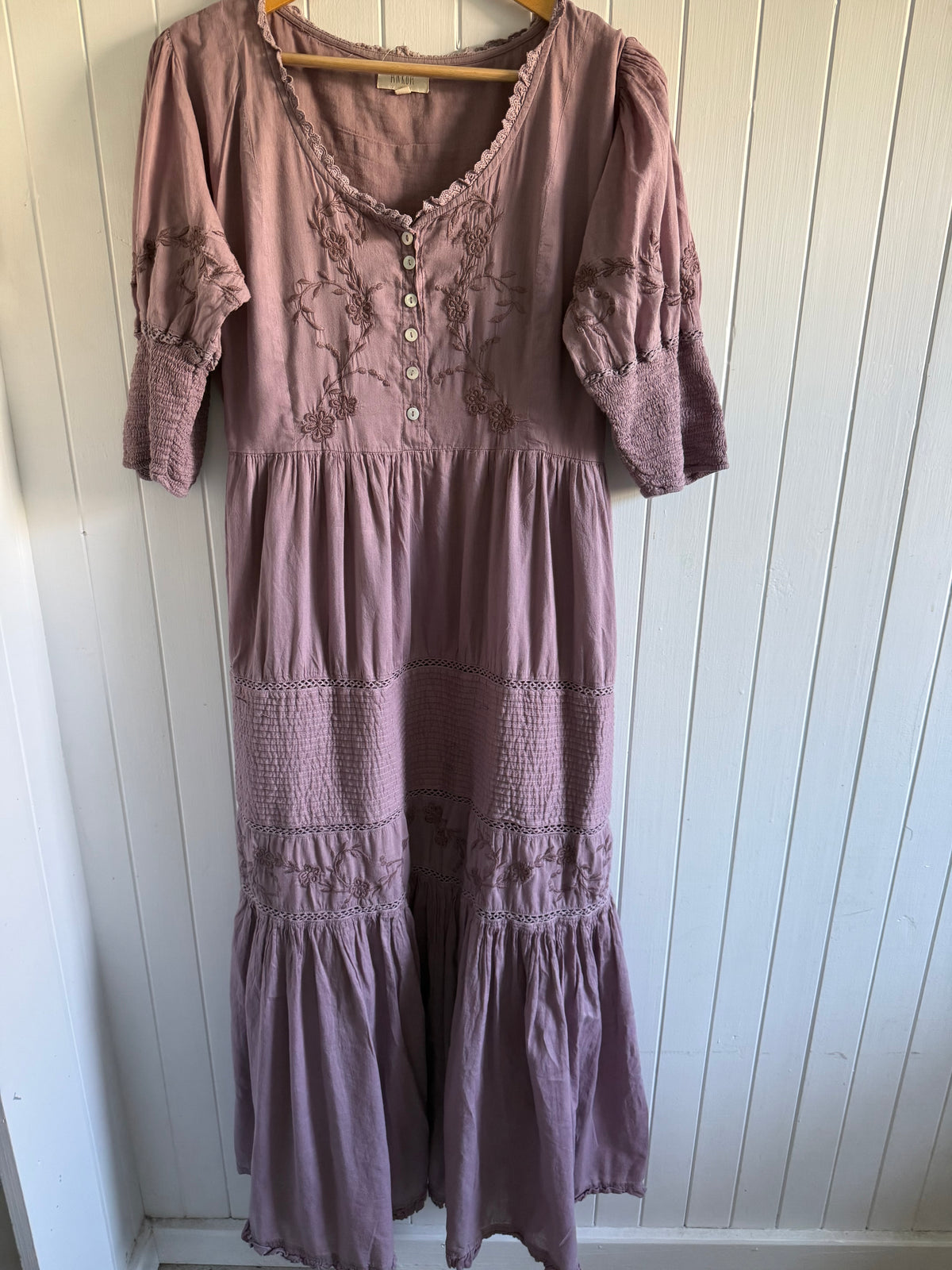 PRELOVED - AUGUSTINE MAXI DRESS DUSTY LAVENDER XL