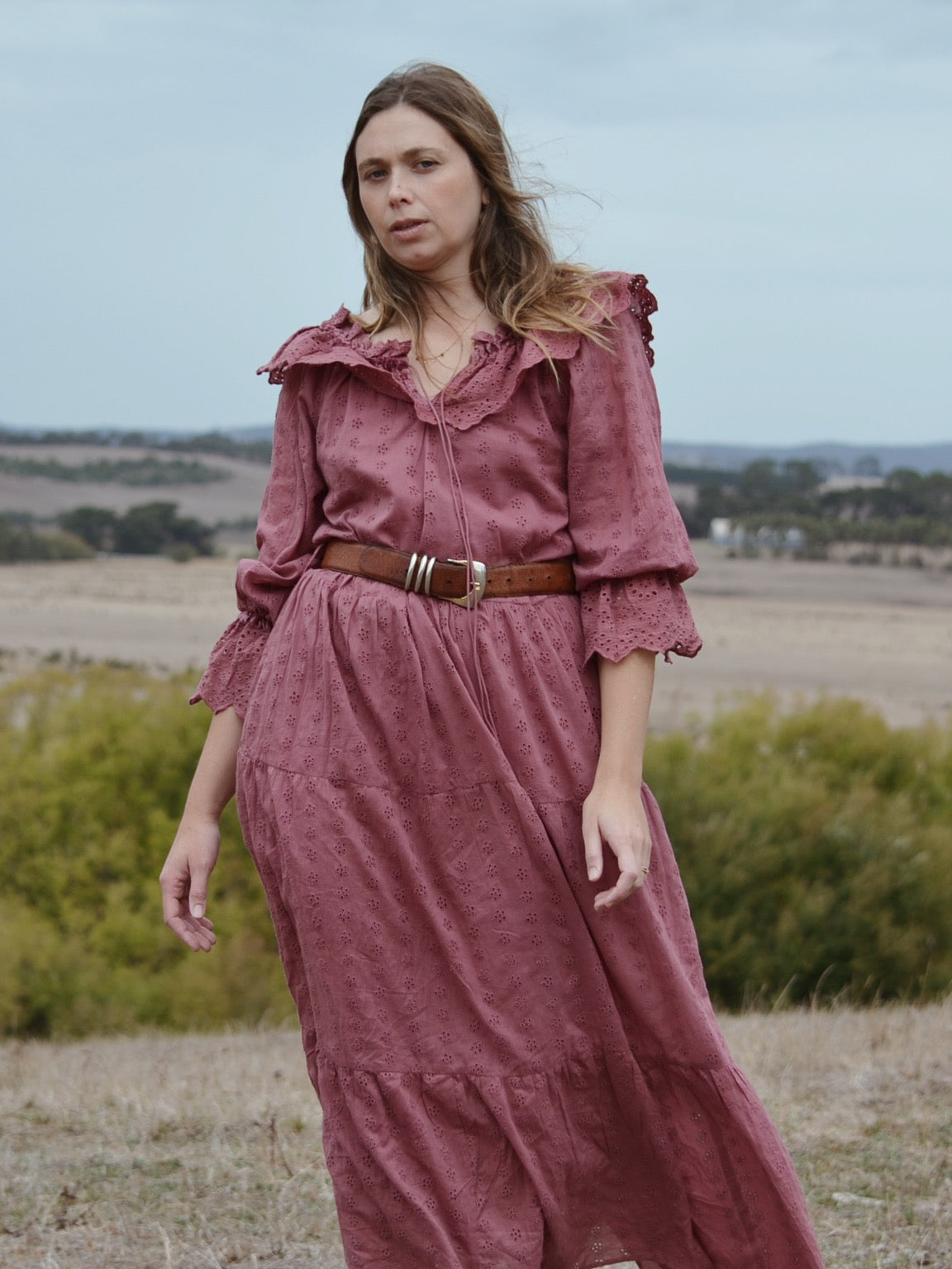 100% RECYCLED COTTON - MARIONETTE DRESS MULBERRY