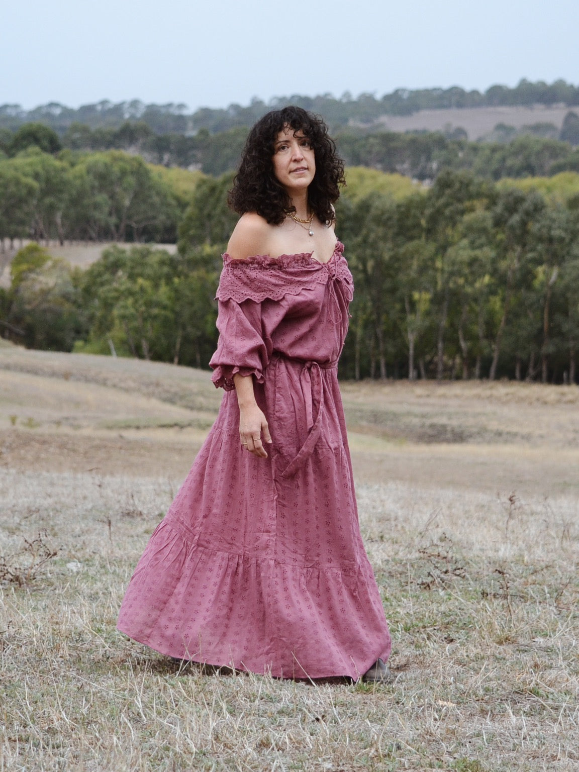 100% RECYCLED COTTON - MARIONETTE DRESS MULBERRY