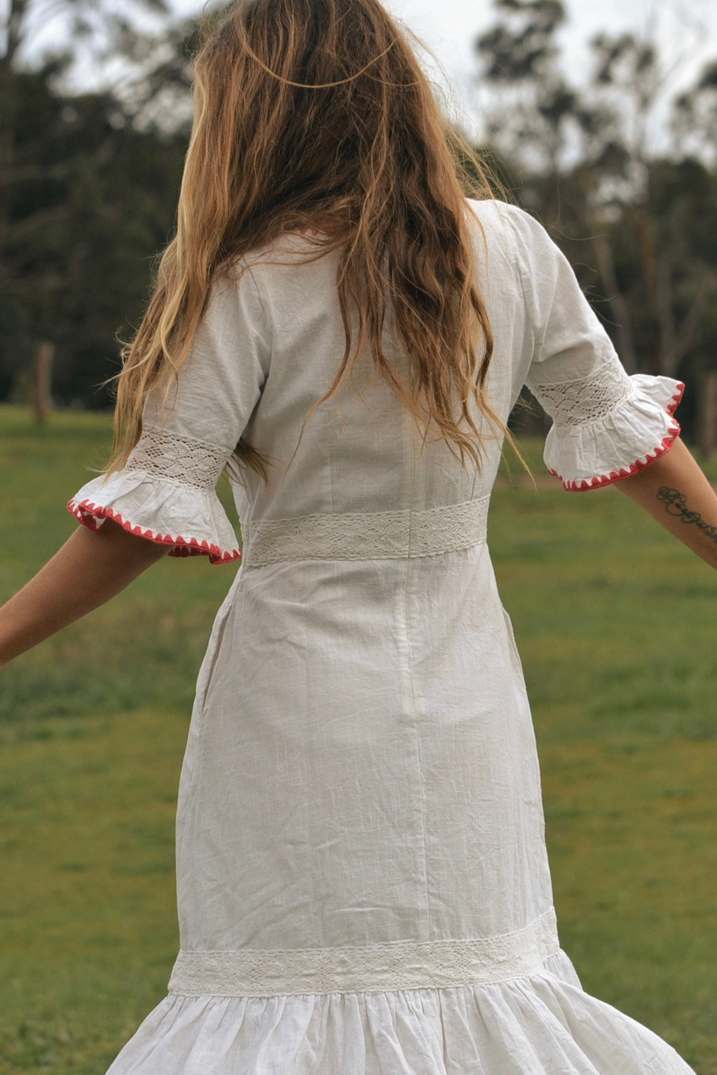 100% COTTON - FOLKLORE EMBROIDERED DRESS