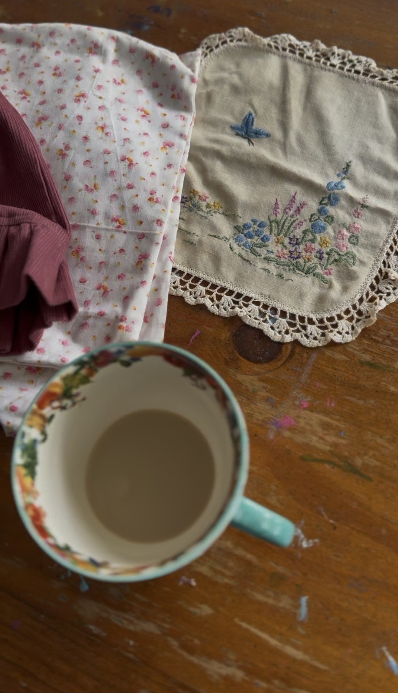 100% RECYCLED COTTON - ANOUK RUFFLE PINAFORE/SKIRT CORDUROY