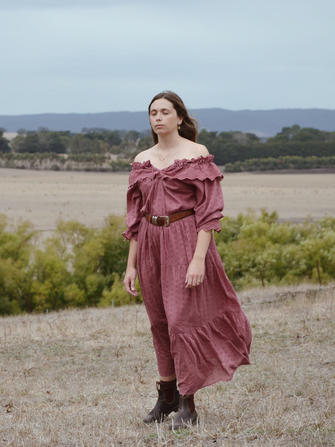 100% RECYCLED COTTON - MARIONETTE DRESS MULBERRY