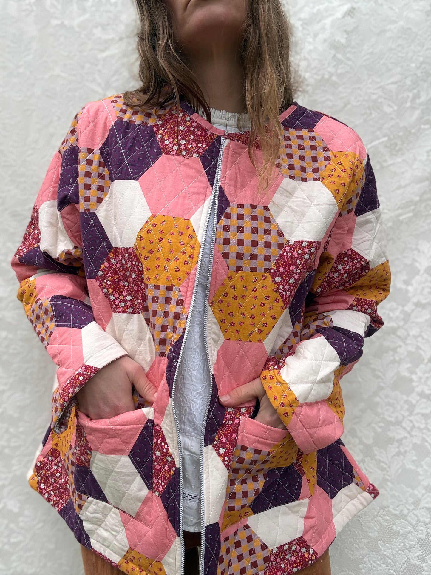 PRELOVED 100% RECYCLED COTTON - PEMBROKE REVERSIBLE QUILTED JACKET XXL