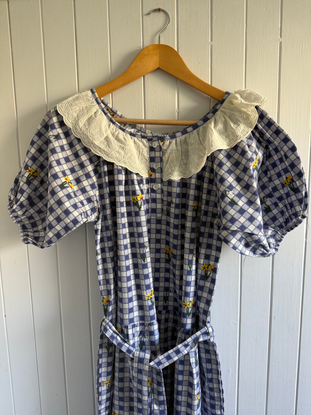 PRELOVED - DELPHINIUM BLUE GINGHAM XXS