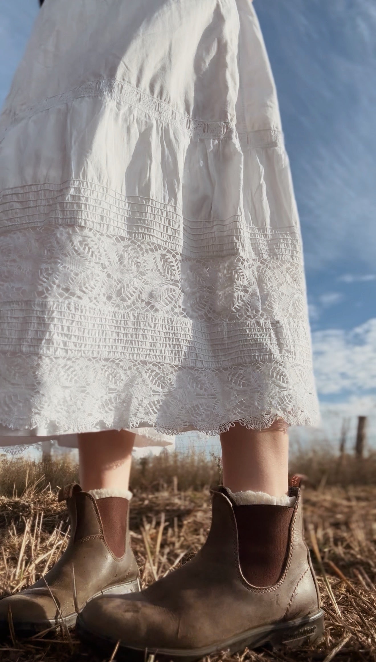 VINTAGE HANDMADE EARLY 1900'S PETTICOAT SKIRT SMALL