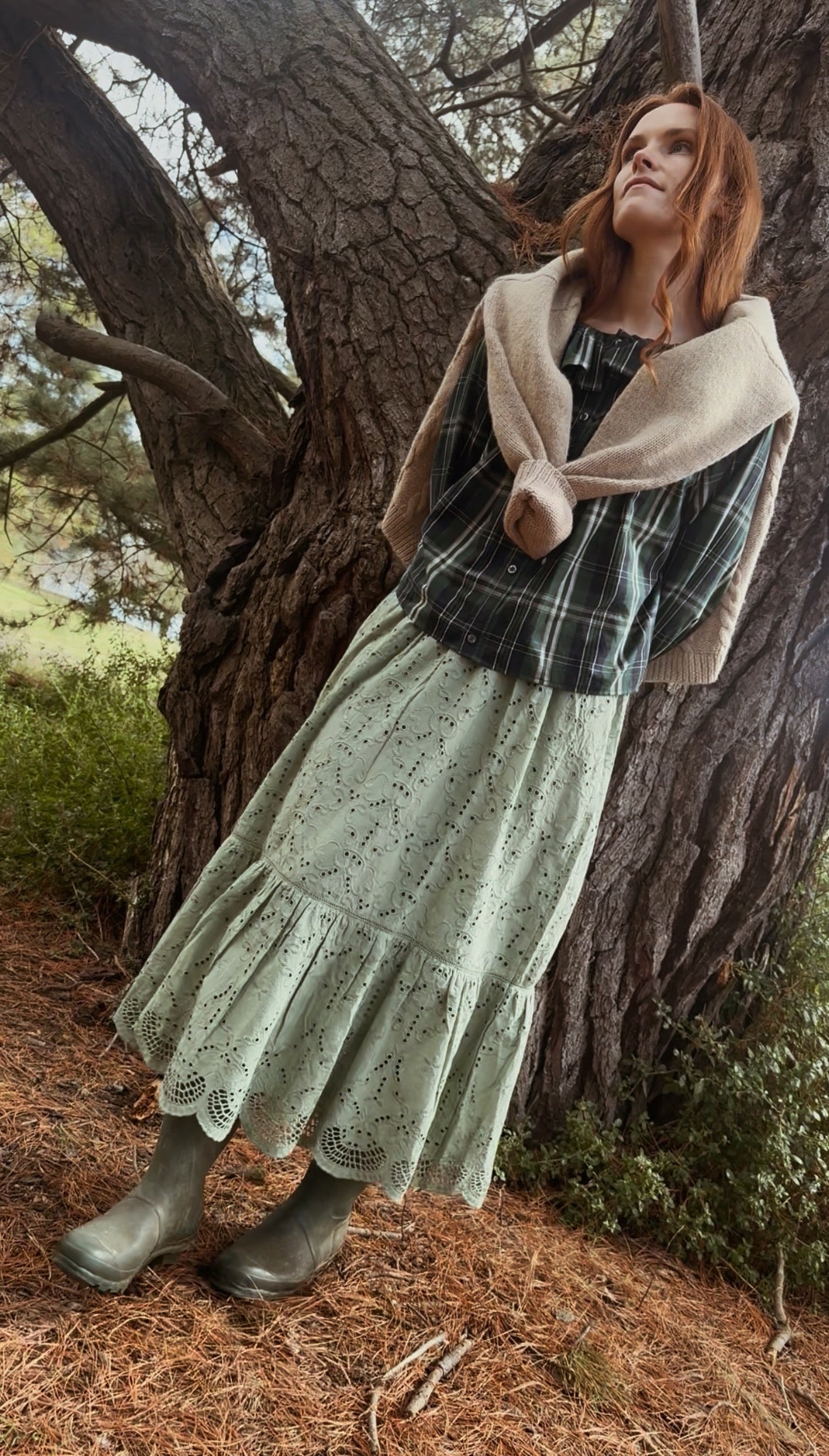SMALL RESTOCK - ETIENNE SKIRT SAGE