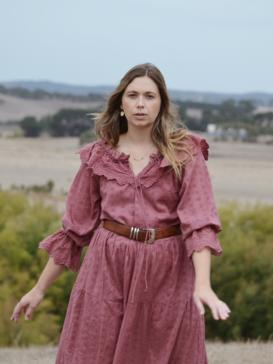 100% RECYCLED COTTON - MARIONETTE DRESS MULBERRY