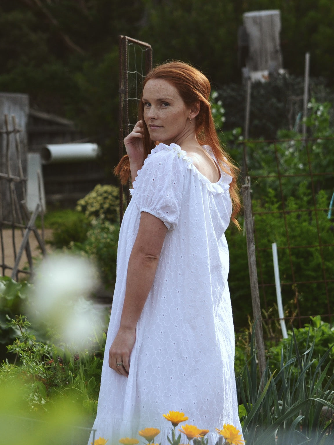 REWORKED - ONE OF A KIND COTTON SMOCK DRESS