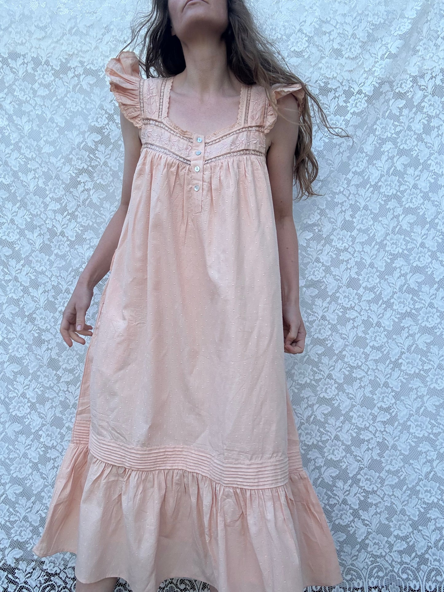 PREORDER - 100% RECYCLED COTTON - ALICE DRESS -  CUBAN SAND
