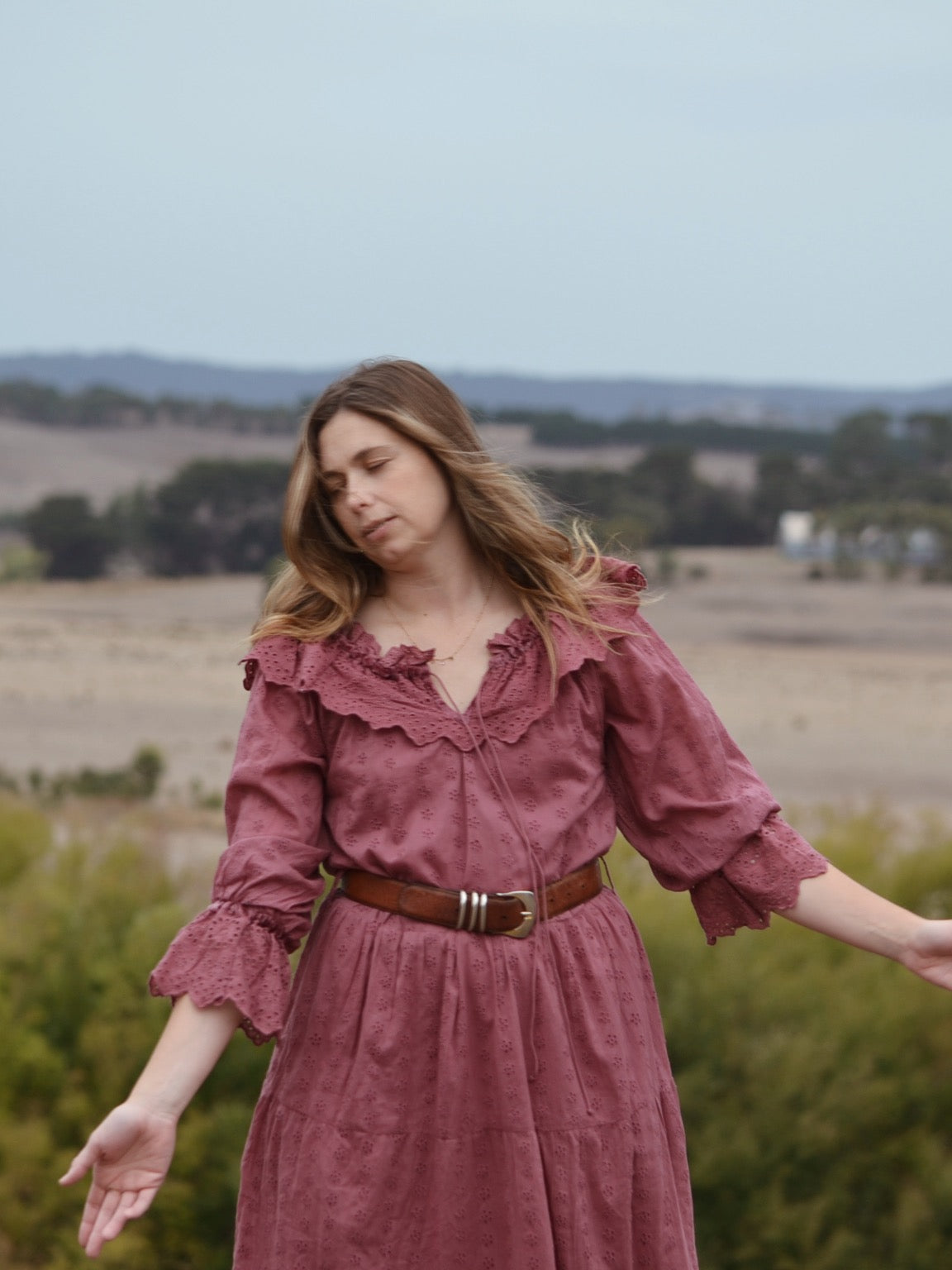 100% RECYCLED COTTON - MARIONETTE DRESS MULBERRY