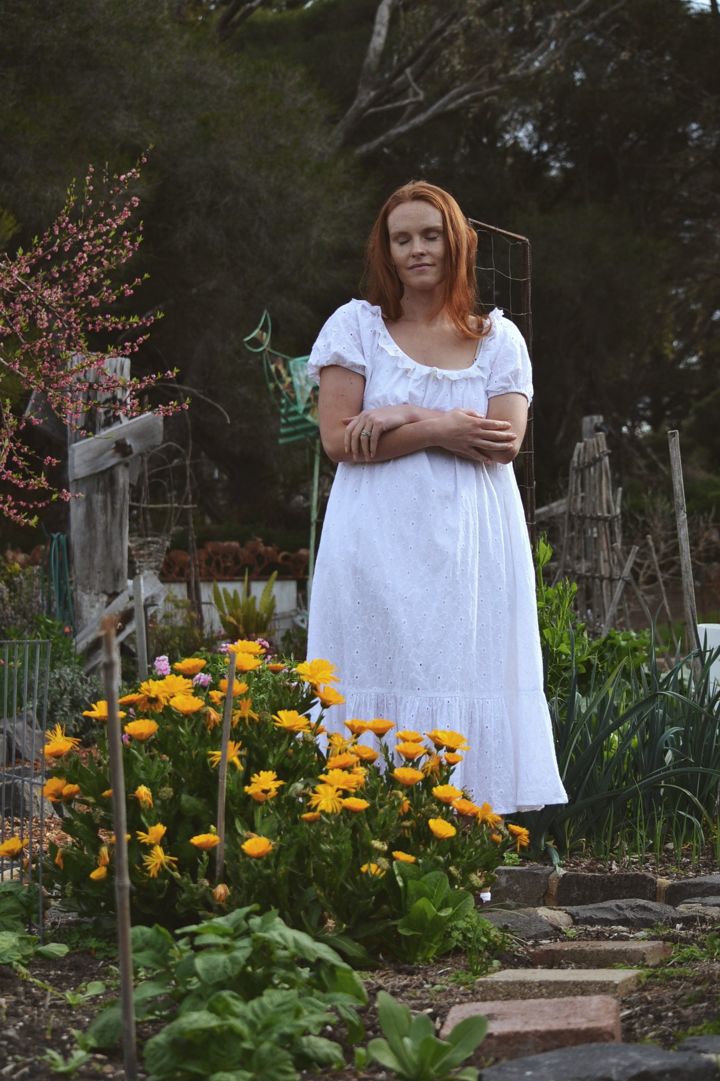 REWORKED - ONE OF A KIND COTTON SMOCK DRESS