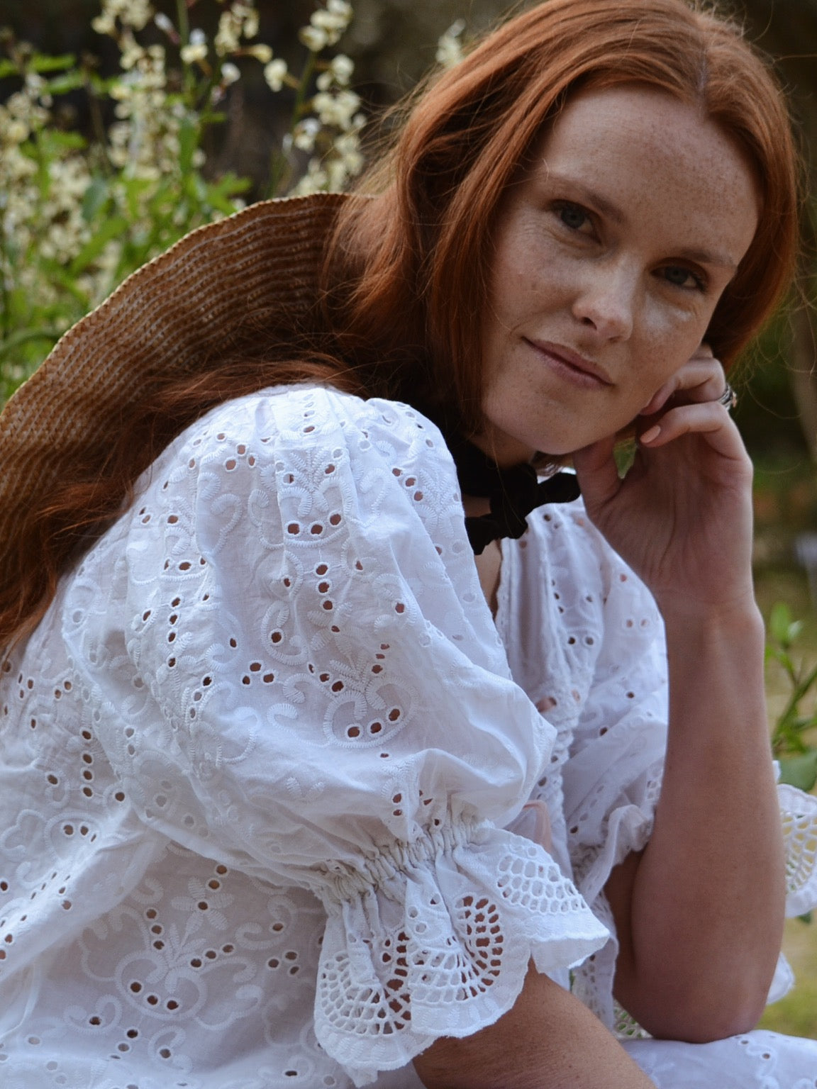 100% RECYCLED COTTON - MORNING SONG BLOUSE WHITE