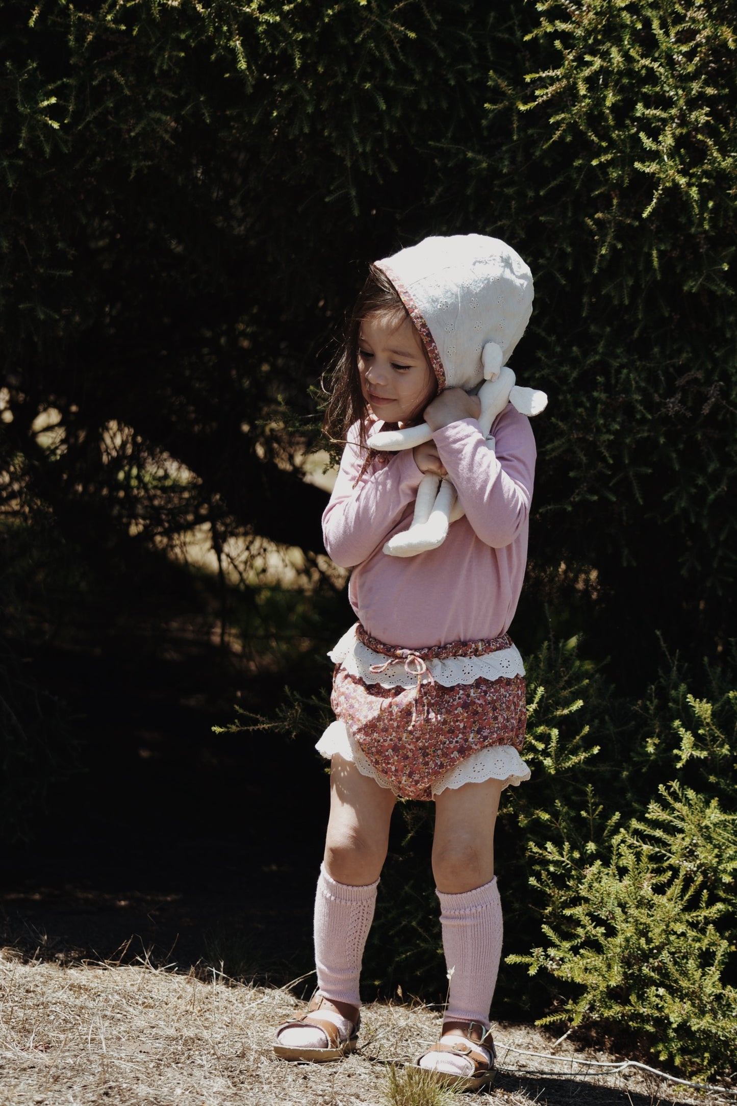 ANNABELLE GIRL'S BLOOMER DITSY FLORAL IN POPPY