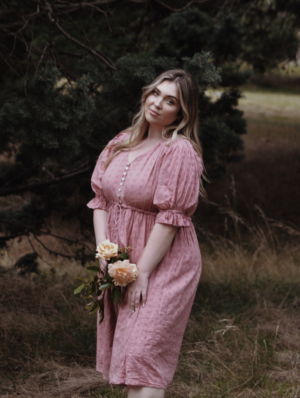 WINSLOW DUSTY PINK COTTON LACE