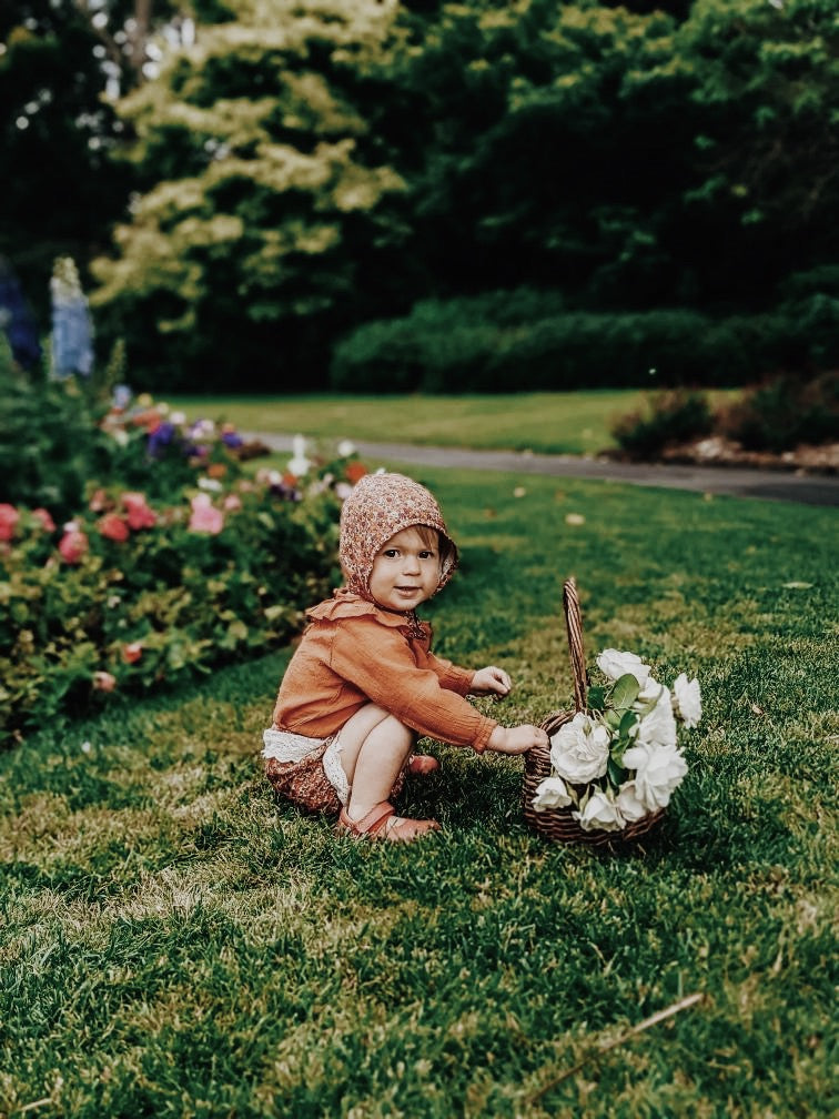 ANNABELLE GIRL'S BLOOMER DITSY FLORAL IN POPPY