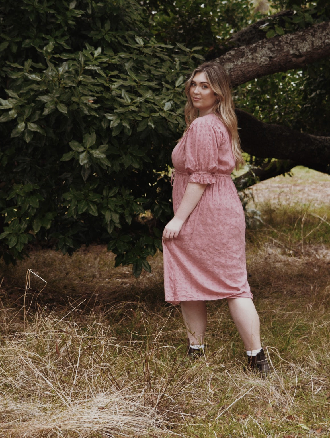 WINSLOW DUSTY PINK COTTON LACE