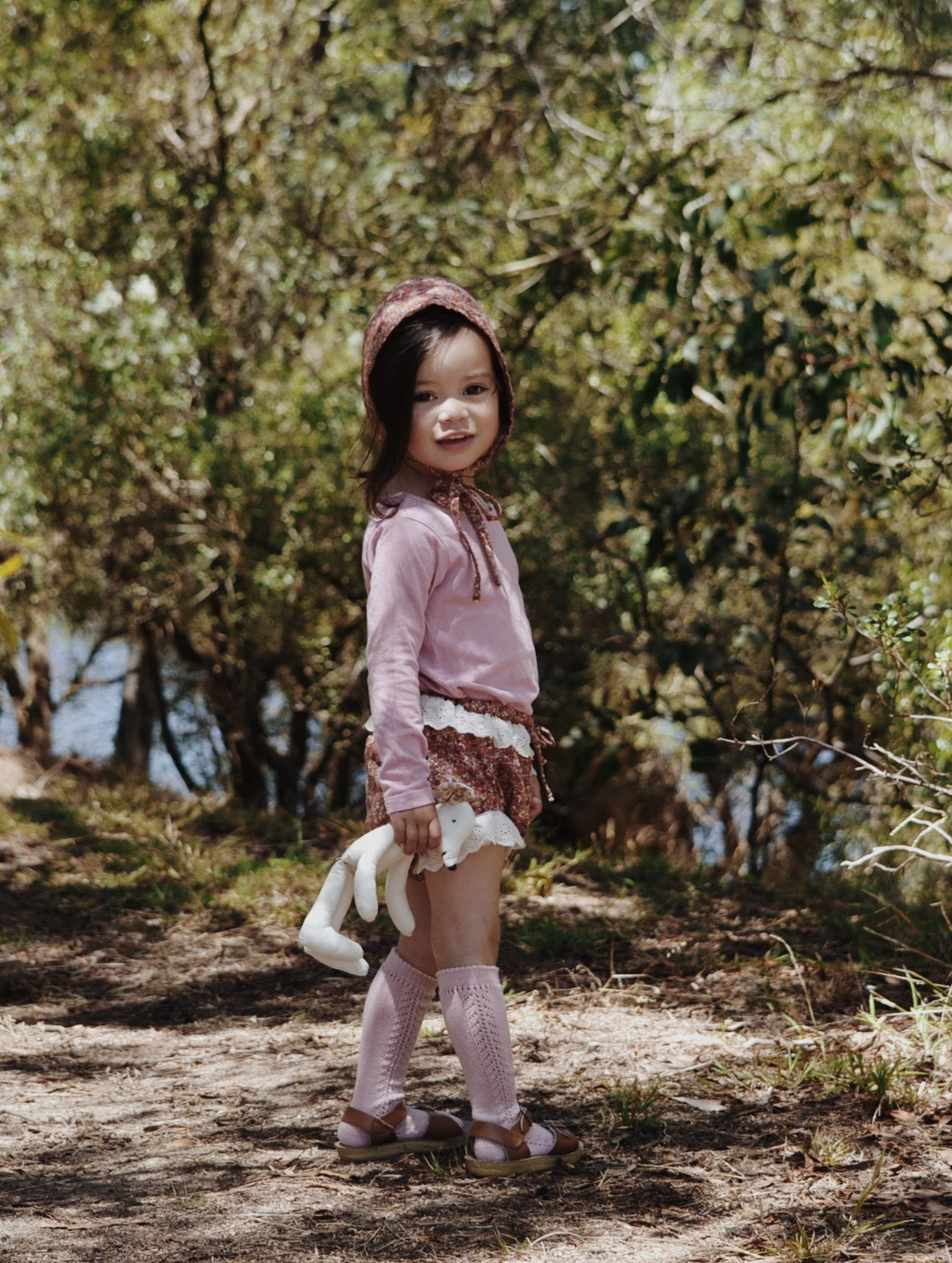 ANNABELLE GIRL'S BLOOMER DITSY FLORAL IN POPPY