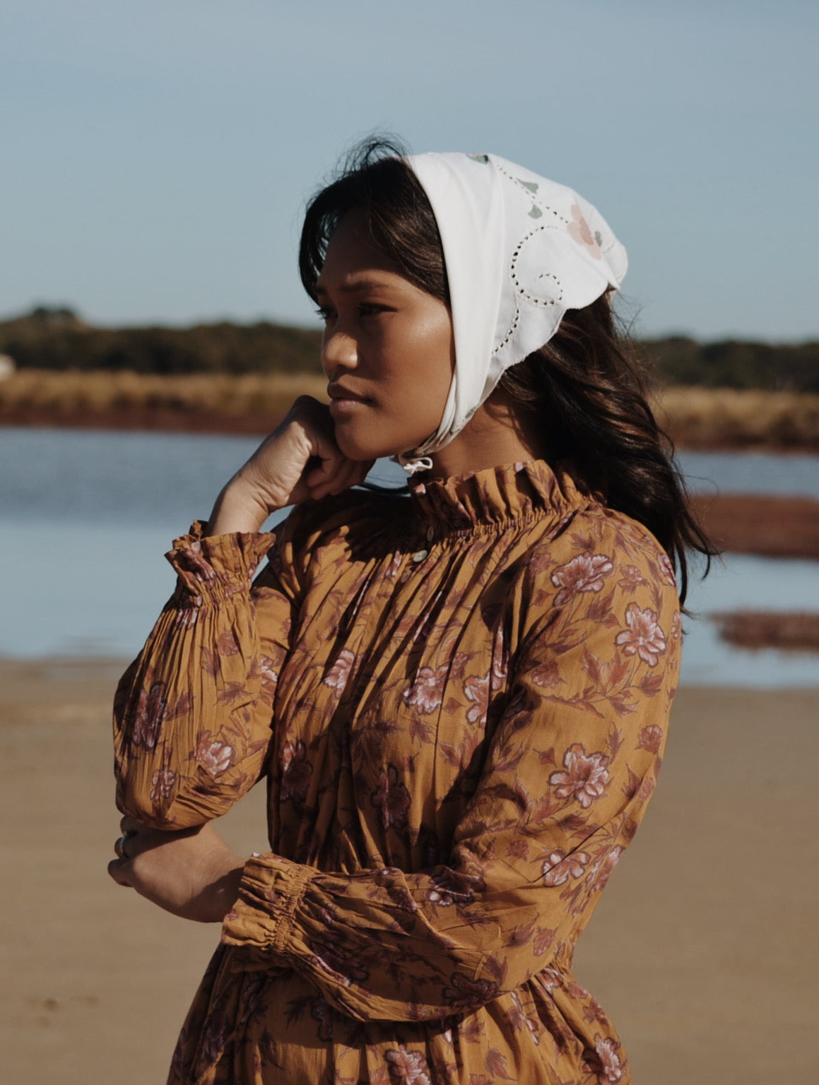 PRAIRIE DRESS ITOH PEONY HAND PAINTED PRINT